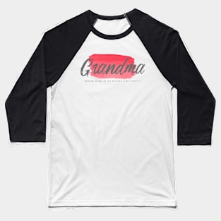 Grandma Making magic in the kitchen since forever - Red Baseball T-Shirt